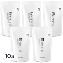 살림백서 핸즈백서 핸드워시 베이비파우더향 리필형, 200ml, 10개