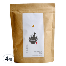 삿갓유통 서리태 가루, 500g, 4개