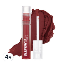 아임미미 립 실루엣 매트 벨벳 틴트 4ml, 06 프레피 브릭, 4개