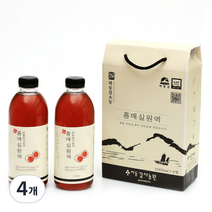 하동감사농원 홍매실원액, 1000ml, 4개