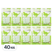 더캣츠 미니 베로베로 골드 고양이간식 10g x 5p, 치킨 + 산양유크림 혼합맛, 40세트
