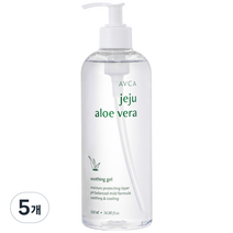 아브카 제주 알로에 베라 수딩 젤, 5개, 500ml