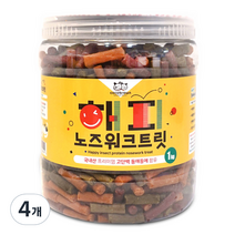 코코브라운 강아지 해피 노즈워크 트릿 1kg, 동애등에, 4개