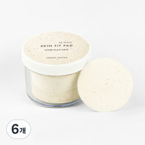 어반리브즈 스킨 핏 패드 무표백 화장솜, 60개입, 6개