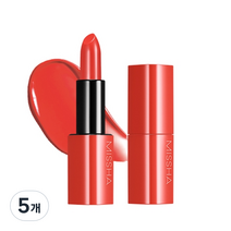 미샤 데어 루즈 쉬어 슬릭 립스틱 3.5g, 레드 마멀레이드, 5개