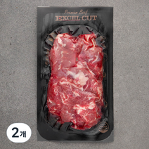 엑셀컷 미국산 등심 찹 스테이크 컷 (냉장), 400g, 2개