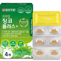 일양약품 프라임 징코 플러스 15g, 4개