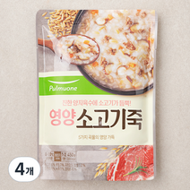 풀무원 영양 소고기죽, 450g, 4개