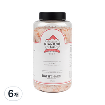 바스참 히말라야 다이아몬드솔트 입욕제 핑크솔트, 1.2kg, 6개