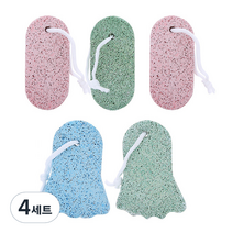 파라디 발 각질 제거 스톤 5종 세트 랜덤발송, 4세트, 5개