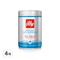 일리 : 데카 디카페인 분쇄커피, 250g, 4개