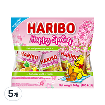 하리보 해피 스프링 미니스 젤리, 144g, 5개