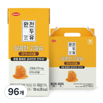 한미 완전두유 달콤한 고칼슘 아카시아꿀, 190ml, 96개