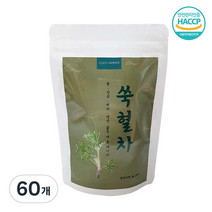 착한농부 쑥 생강 계피 참당귀뿌리 쑥혈차, 2g, 60개, 60개, 1개입