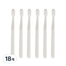 생활도감 칫솔 화이트, 1개입, 18개