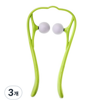 스토리빙 골프공 목 어깨 마사지기, 3개, 그린