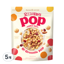 오그래놀라 팝 크랜베리 아몬드, 520g, 5개