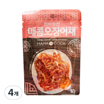 마마쿡 한식정찬 매콤오징어채조림, 90g, 4개