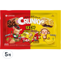 크런키 돼지에바나나 초코바, 377g, 5개