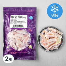 알찬해 통마리 손질 국산 오징어채 (냉동), 300g, 2개