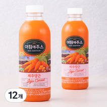 아침에주스 제주당근 주스, 12개, 750ml