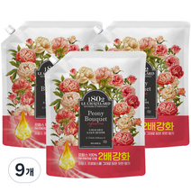 르샤트라1802 인퓨전 초고농축 섬유유연제 피오니부케향 리필, 2L, 9개