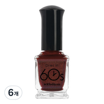 위드샨 60초 매니큐어 유광 9ml, M41 마호가니, 6개