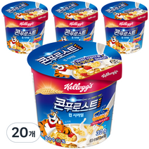 켈로그 콘푸로스트 컵 시리얼, 30g, 20개