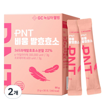 GC녹십자웰빙 PNT 비움 과일야채 유래 발효효소 30p, 90g, 2개