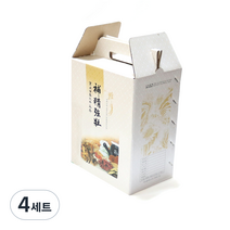 리소브 한약 보약 용돈박스 폰트 1, 혼합색상, 4세트