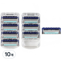 온비유 질레트 호환 프리미엄 밀착 5중 면도날 퓨전 프로글라이드, 10개, 4개입