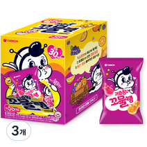 오리온 왕꿈틀이 과즙팡 꼬물탱 젤리 55개입, 660g, 3개