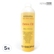 에스테소피 M S 밸런스 슬리밍 데톡스 바디마사지 오일 파인마조람향, 5개, 1000ml