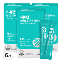 지큐랩 장건강 프리바이오틱스 30p, 120g, 6개