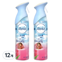 페브리즈 에어 다우니향 실내 탈취제 본품, 275g, 12개