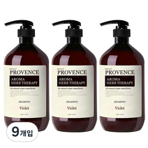 프로방스 퍼퓸샴푸 바이올렛, 1L, 9개