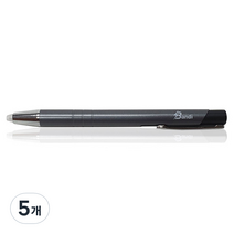 반디라이트 LED 볼펜 NEW Push Type, 다크그레이, 5개