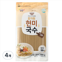 효자원 현미국수, 4개, 500g