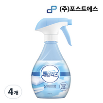 페브리즈 섬유탈취제 상쾌한향 본품, 370ml, 4개
