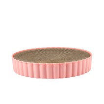 물결 골판지 고양이 스크래쳐 E_RD_12, 핑크, 1개