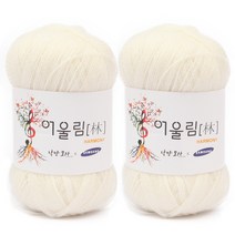 브랜드얀 어울림 뜨개실 2p, 901 아이보리, 400m