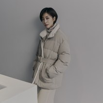 마인드브릿지 여성용 보아 퍼트리밍 벨티드 다운점퍼 MWDJ8205