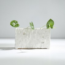 엘쏘 모던 세라믹 화분 가로 직사각, 화이트