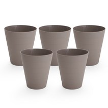 라운드 오픈형 휴지통, 브라운, 5개