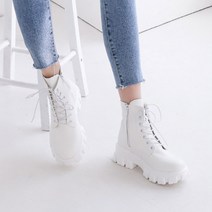 플랙슈 여성용 키높이 미들 워커부츠 5cm