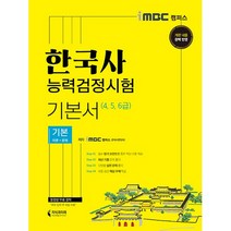 2021 iMBC 캠퍼스 한국사능력검정시험 기본서 기본 4 5 6급, 지식과미래