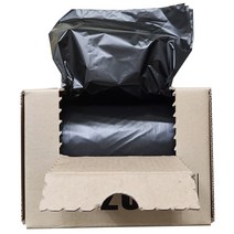 에스디 사각롤 분리수거봉투 검정, 60L, 50매입