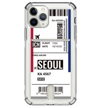 저스트포유 보딩 투명 방탄 카드 휴대폰 케이스