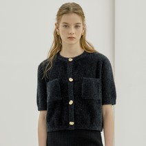 질바이질스튜어트 여성용 Glittering Cropped Knit Cardigan