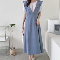 에베쏘 프릴 조끼 나시 임산부 원피스 4136